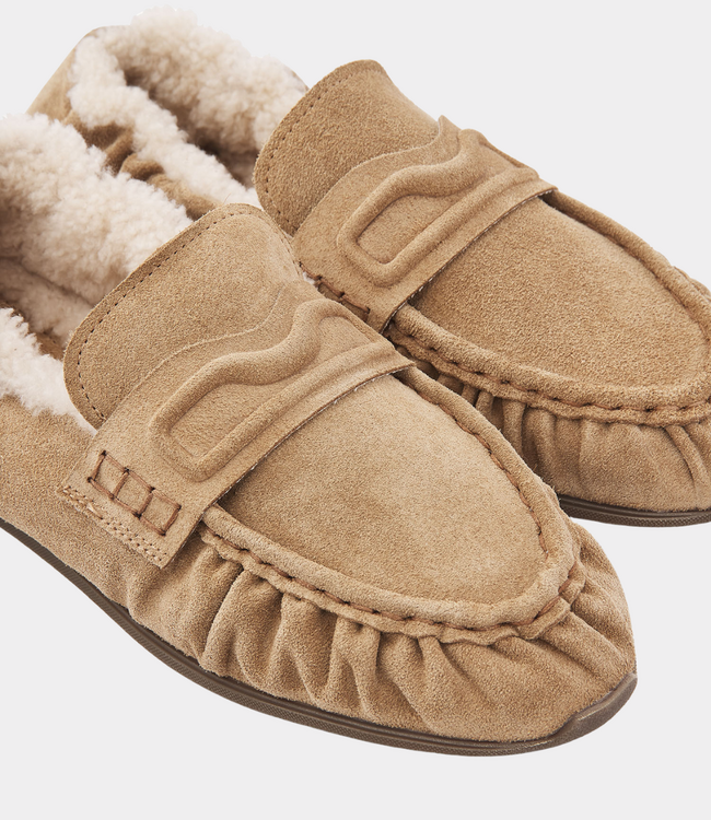 Nubikk Riley mio fur shoe oak suede