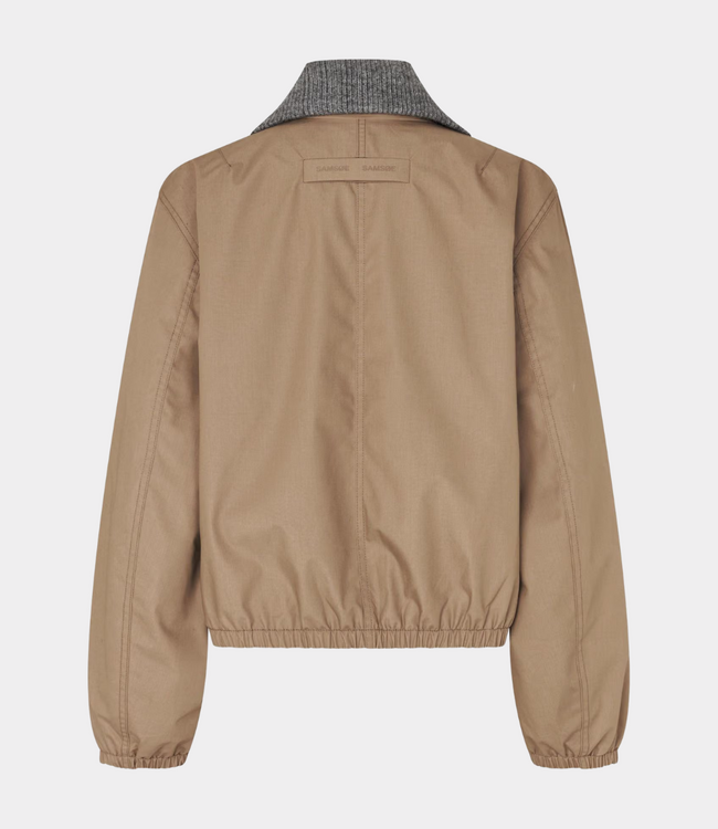 Samsoe Samsoe sabianco jacket 15923 lead gray
