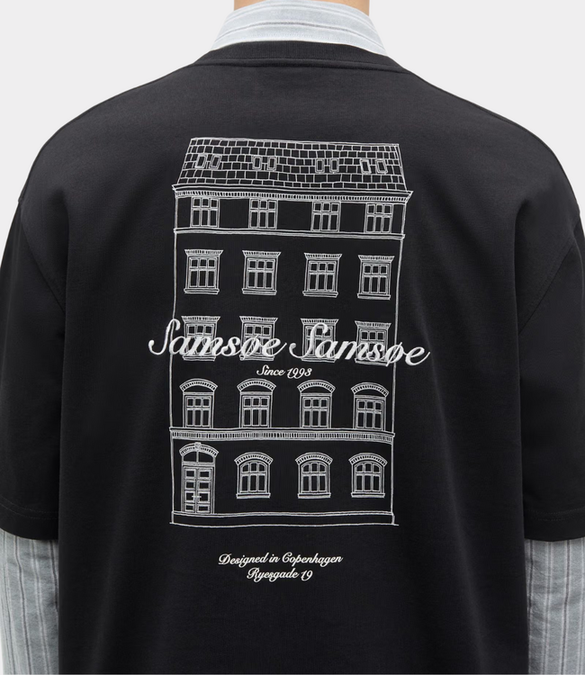 Samsoe Samsoe Samsoe Samsoe sauni t-shirt 11725 black building U26200023-CLR002985