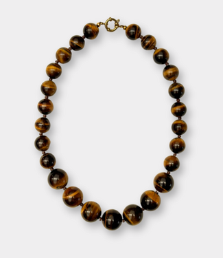 Bonnie Studios Brown Big Mixed Necklace