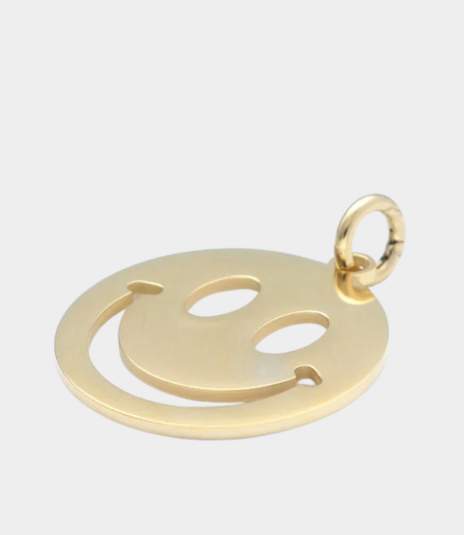 Bonnie Studios smiley big pendant gold