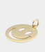 Bonnie Studios smiley big pendant gold