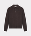 Olaf Oversized Knitted Polo Chocolate Plum