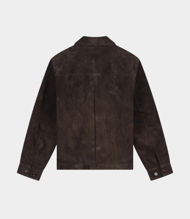 Olaf Suede Jacket Chocolate Plum
