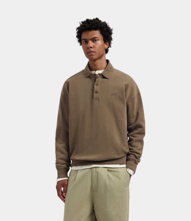 Olaf Signature Oversized Polo  Chocolate Chip
