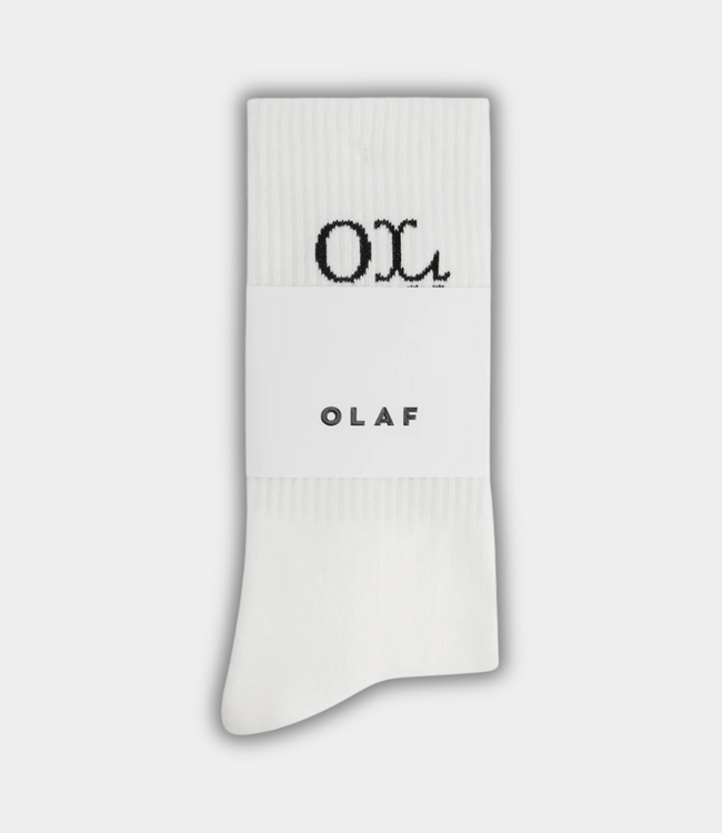 Olaf Western Logo Socks Optical White