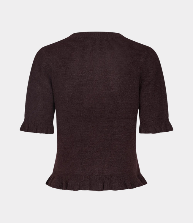 MbyM carla frill chagall knit deep purple melange