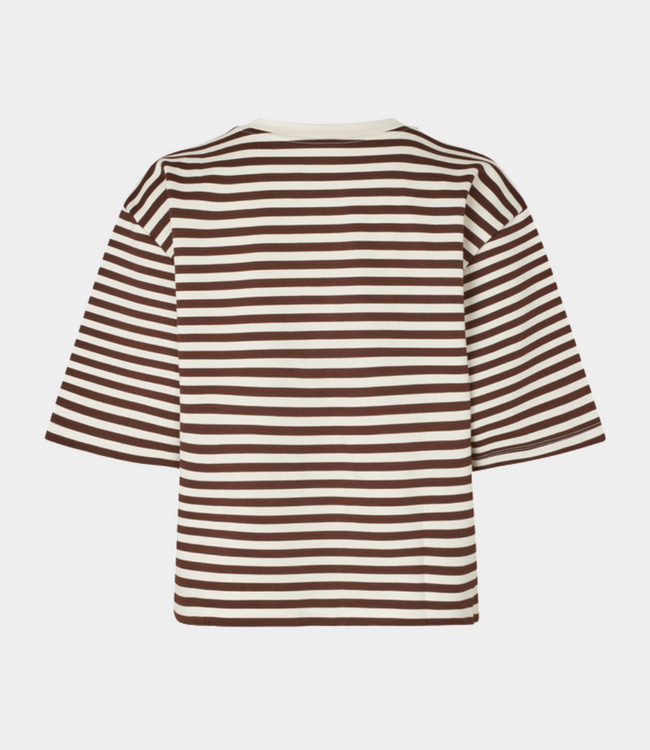 MbyM emrys-m betsy stripe t-shirt java sugar stripe
