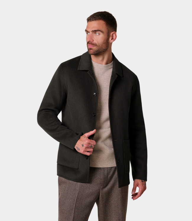 Profuomo Overshirt ls dark brown
