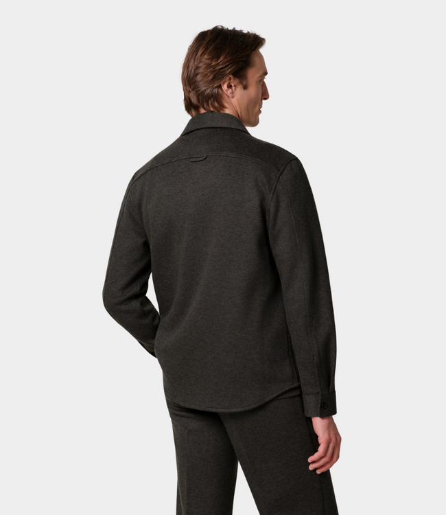 Profuomo Knitted Overshirt ls dark brown