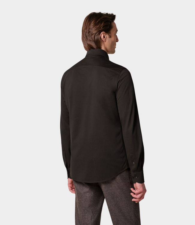 Profuomo Japanese Shirt ls dark brown