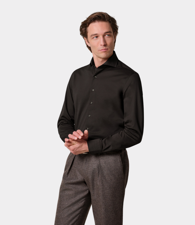 Profuomo Japanese Shirt ls dark brown