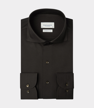 Profuomo Japanese Shirt ls dark brown