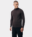 Genti Turtle zip knit ls red aubergine