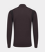 Genti Turtle zip knit ls red aubergine