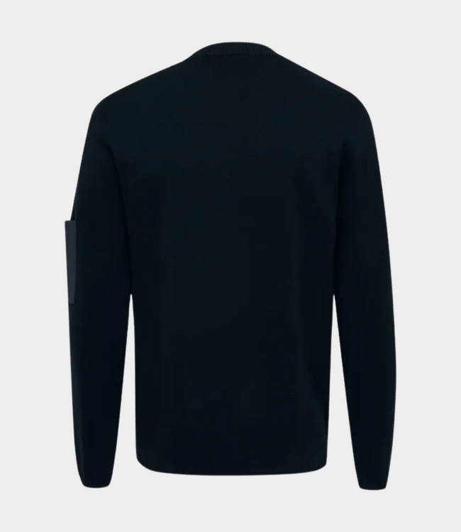 Genti Round neck knit ls navy