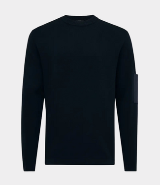 Genti Round neck knit ls navy