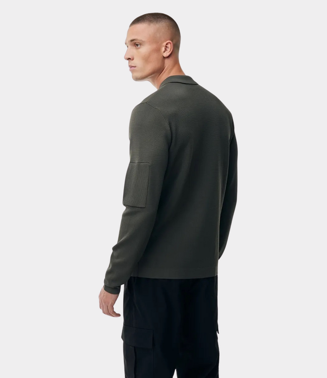 Genti Polo zip ls green
