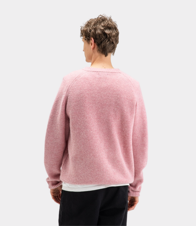 Butcher of Blue Carter Knit Crew Flamingo Pink