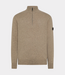 Peuterey Trebe half zip knit beige crockery