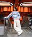 TWNS striped round neck sweater ls ice