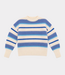 TWNS striped round neck sweater ls ice
