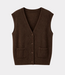 TWNS ss buttoned cardigan chocolate
