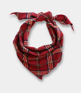 Bonnie Studios Plaid Scarf red