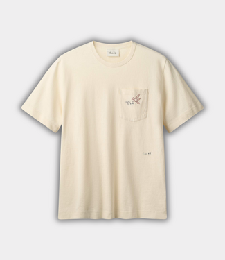Foret bird embroidered pocket t-shirt cloud