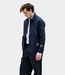 Foret Foret berry herringbone embroidery overshirt navy F1452-NAVY