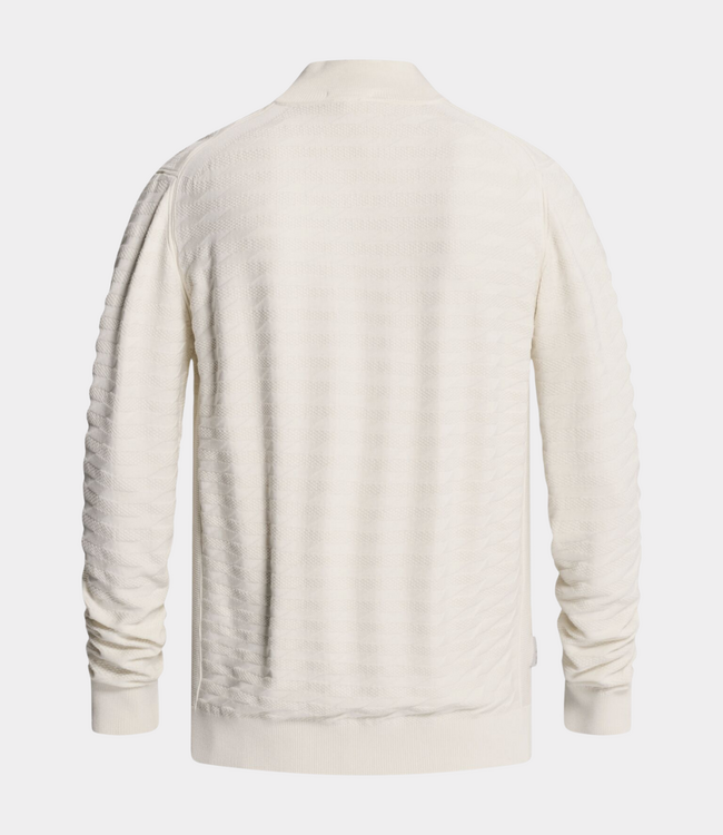 Cast Iron Cast Iron Half zip collar knit white down CKW2609316-7555