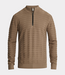 Cast Iron Half zip collar knit walnut
