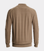Cast Iron Half zip collar knit walnut