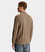 Cast Iron Half zip collar knit walnut