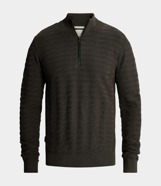 Cast Iron Half zip collar knit clever crowns
