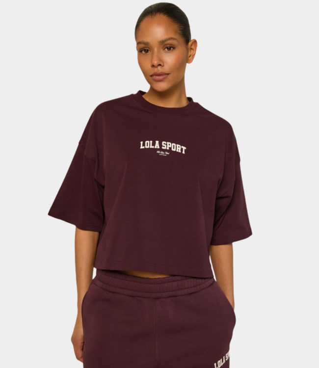 The Lola Club stella ss tee mulberry wine