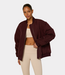 The Lola Club lina bomber mulberry wine