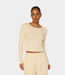 The Lola Club The Lola Club isabella ls tee vanilla Isabella-001-vanilla