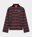 The Lola Club emilia polo striped mulberry