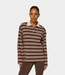 The Lola Club emilia polo striped espresso