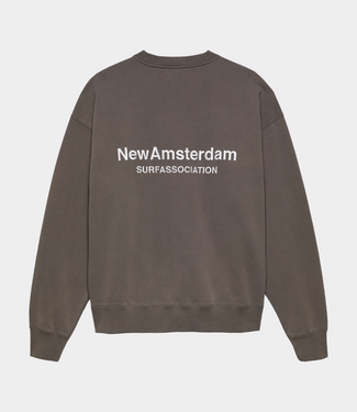 New Amsterdam logo crewneck falcon/white