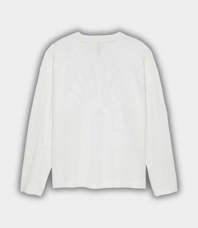 New Amsterdam logo longsleeve waffle white