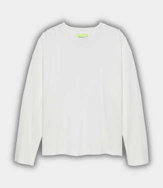 New Amsterdam logo longsleeve waffle white