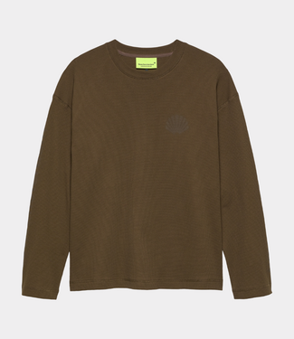 New Amsterdam logo longsleeve waffle brown