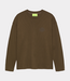 New Amsterdam New Amsterdam logo longsleeve waffle brown 2602092001