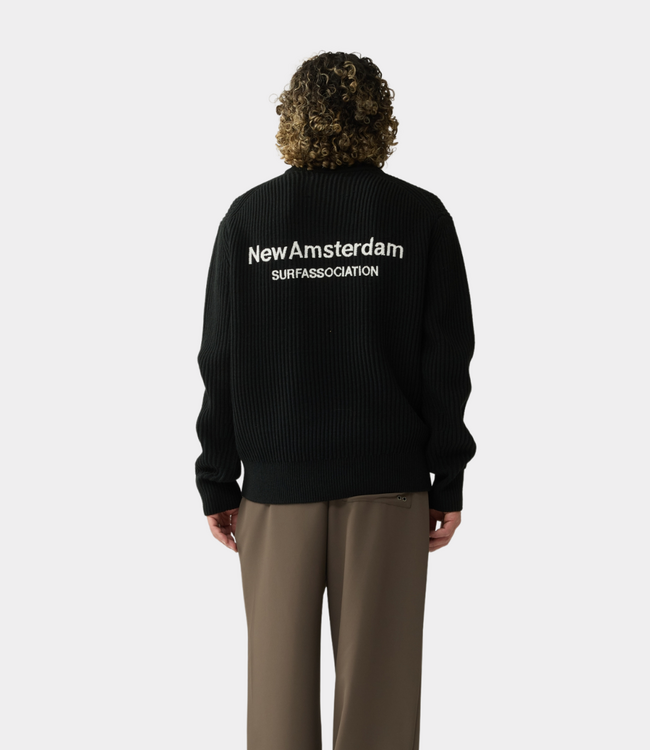 New Amsterdam knitted crewneck black