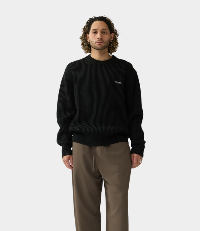 New Amsterdam knitted crewneck black