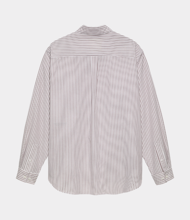 New Amsterdam beach shirt white/red stripe