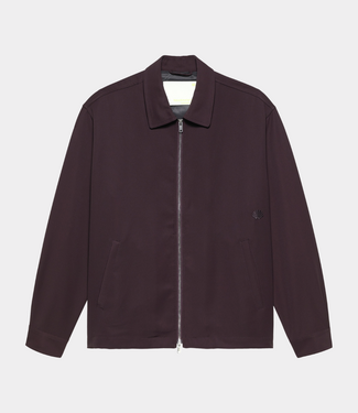 New Amsterdam zip up shirt wine