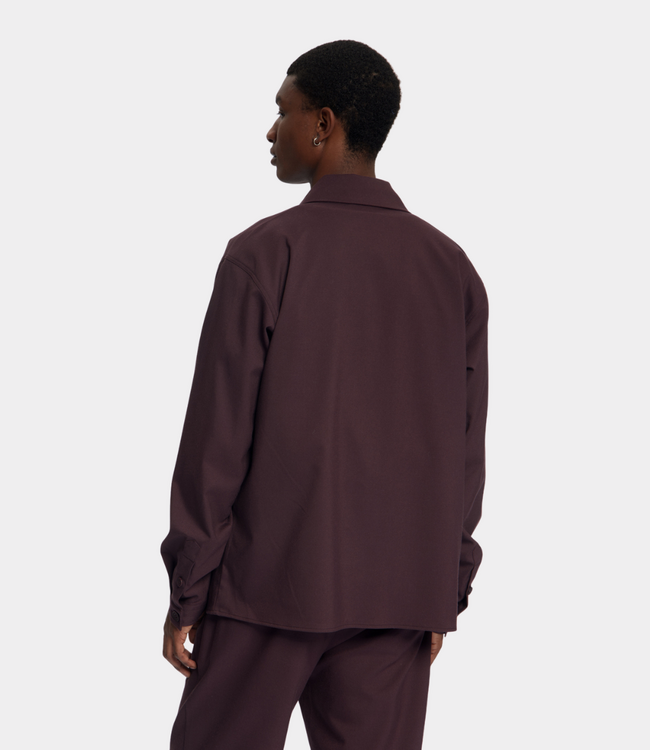 Law of the Sea hapi brushed twill shirt huckleberry